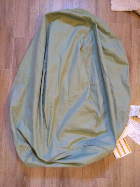 Pottery Barn Kids Green Anywhere Beanbag Twill Slipcover Only